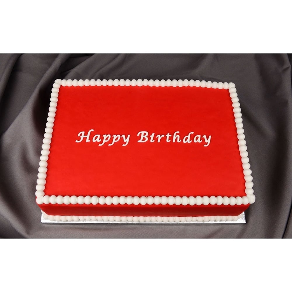 Marvelous Molds Happy Birthday Stars Silicone Onlay | Bakedeco